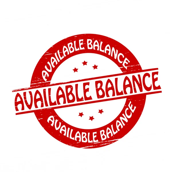 Available balance — Stock Vector