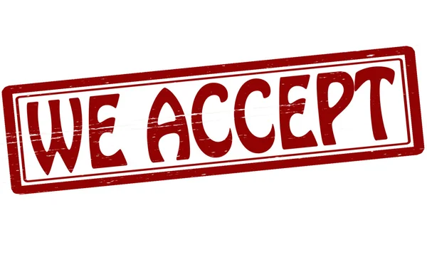 We accept — Stock Vector