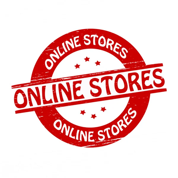 Online butikker – Stock-vektor