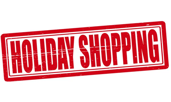 Holiday shopping — Stock Vector