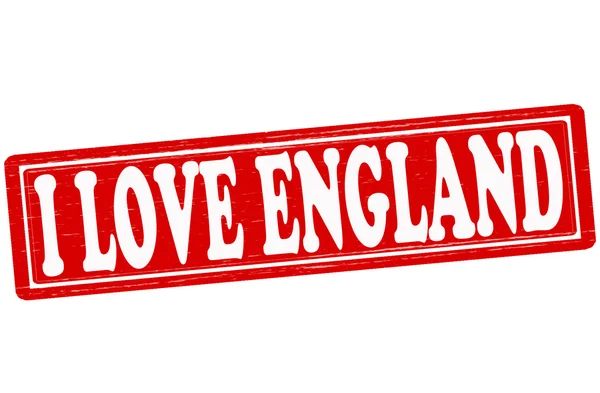 J'aime l'Angleterre — Image vectorielle