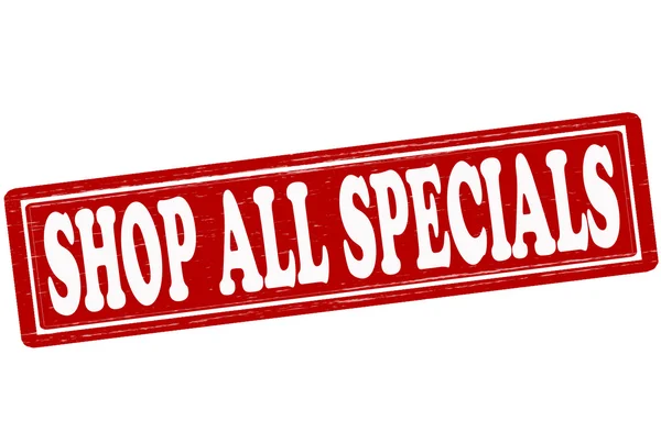 Alle specials Shop — Stockvector
