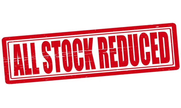 All stock reduced — Stock Vector
