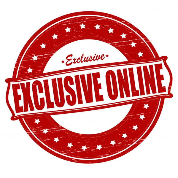 Excliusive on line — Stock Vector