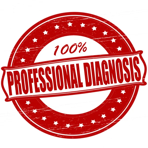 Diagnóstico profesional — Vector de stock