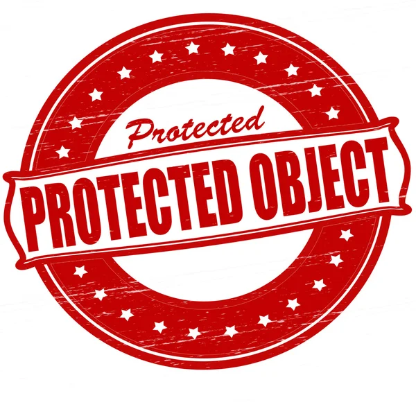 Beveiligd object — Stockvector