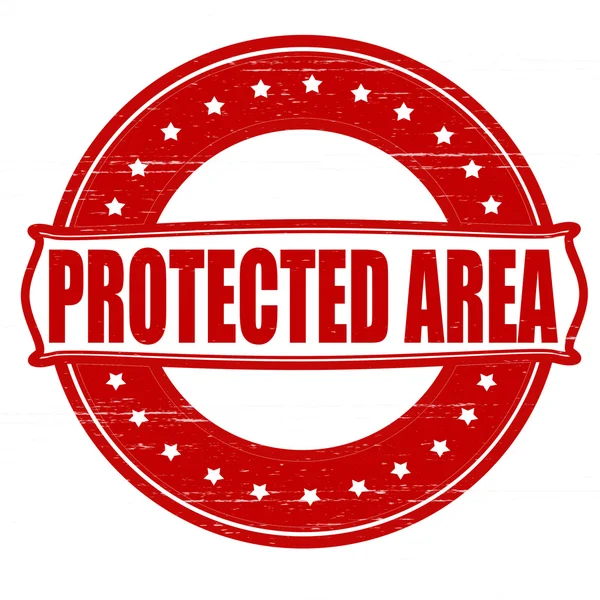 Zona protetta — Vettoriale Stock