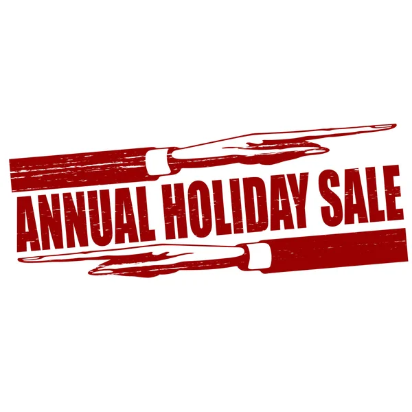 Annual holiday sale — Stock Vector