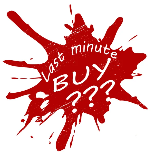 Last minute buy — Stock Vector