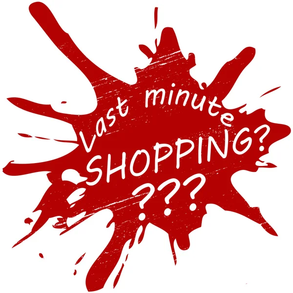Sista minuten shopping — Stock vektor