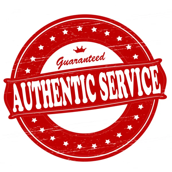 Authentic service — Stock Vector