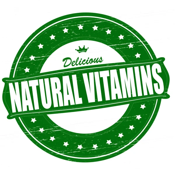 Natural Vitamins — Stock Vector