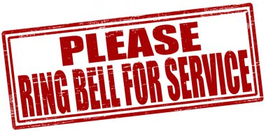 Please ring bell for service clipart