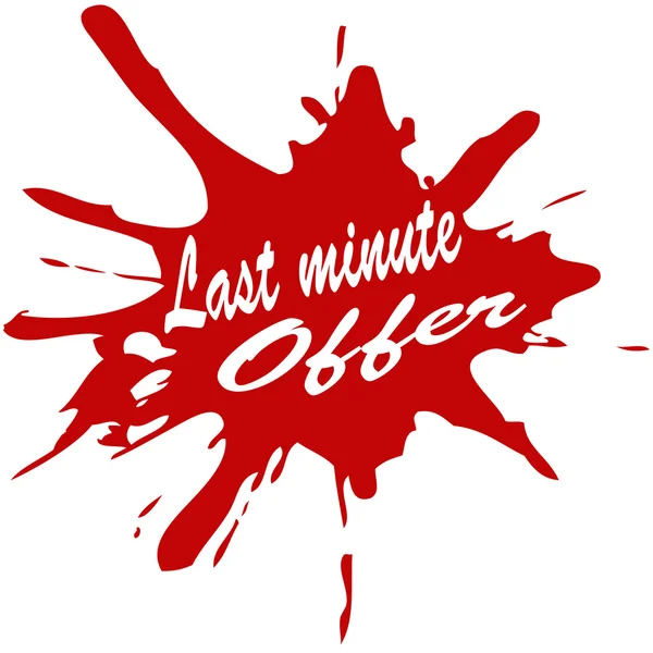 Last minute offer — Stock Vector