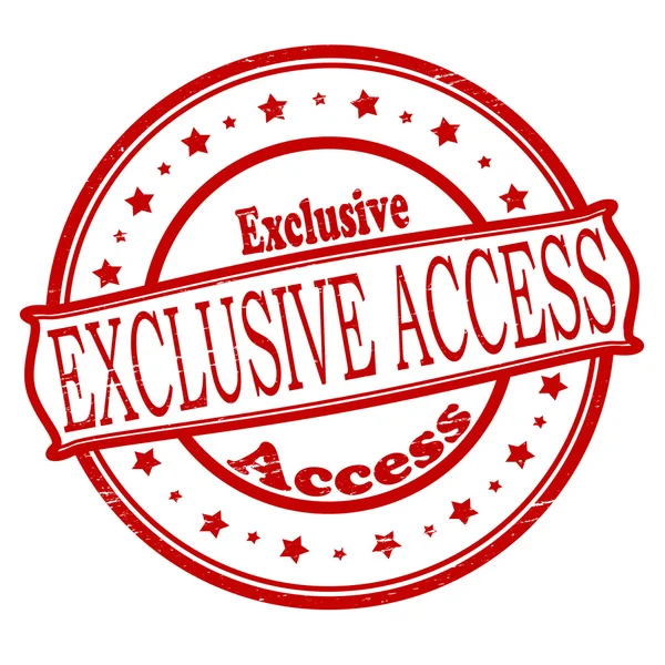 Exclusive access — Stock Vector