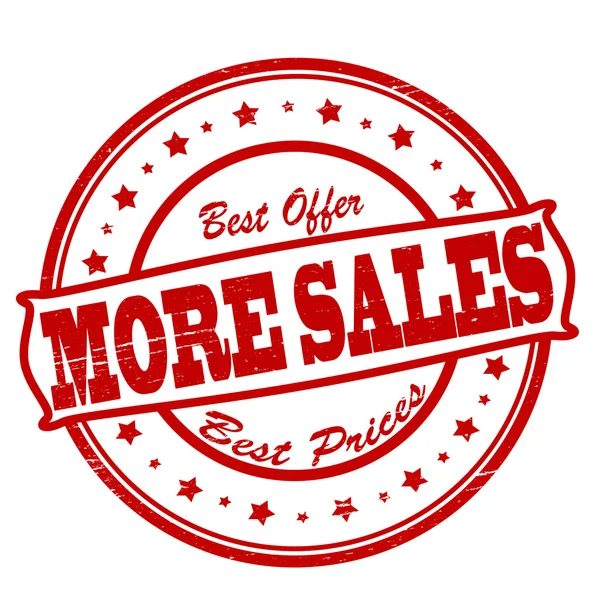 More sales — Stock Vector