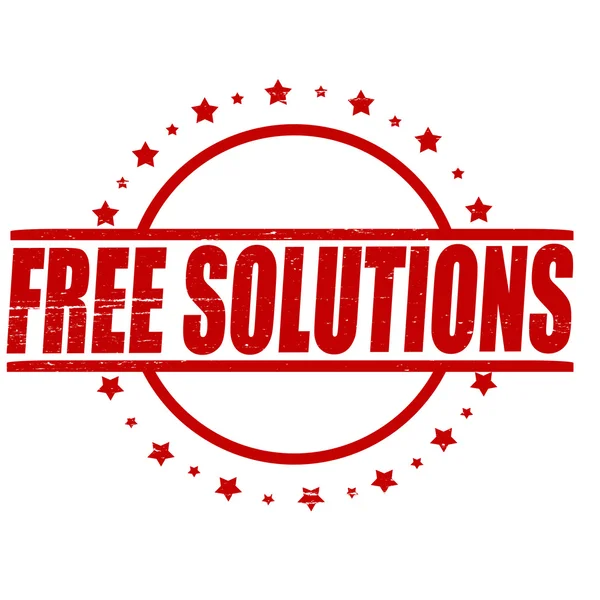 Free solutions — Stock Vector
