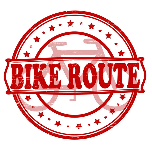 Itinéraire vélo — Image vectorielle