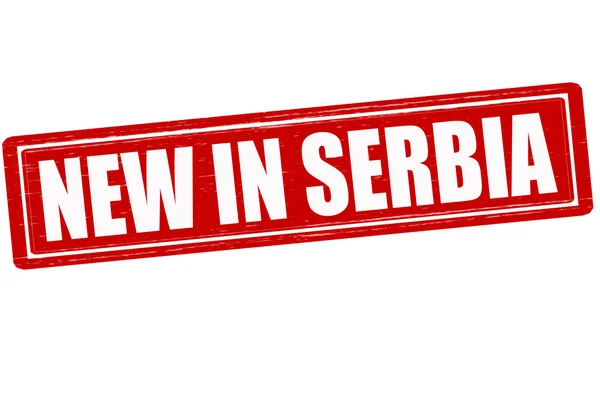 New in Serbia — Stock Vector