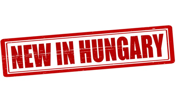 Nuevo en Hungría — Vector de stock