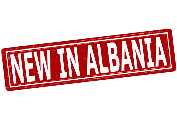 Novo em albania — Vetor de Stock