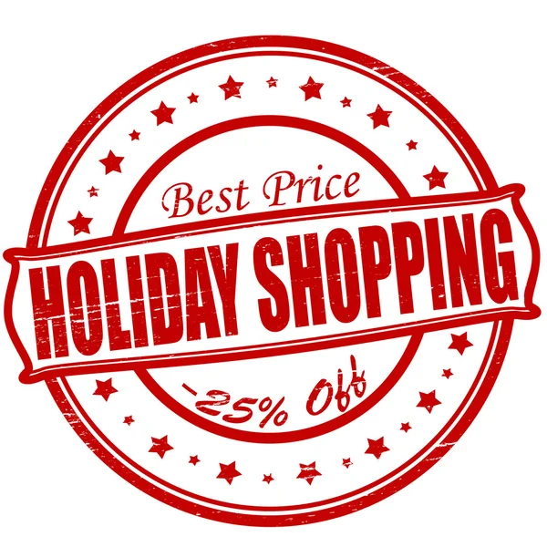 Holiday shopping — Stock Vector