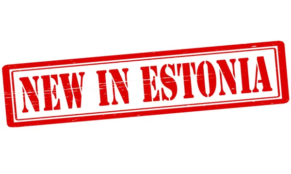 New in Estonia — Stock Vector