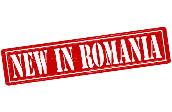 Romanya'da yeni — Stok Vektör