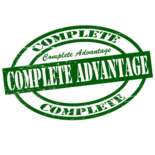 Complete advantage — Stock Vector