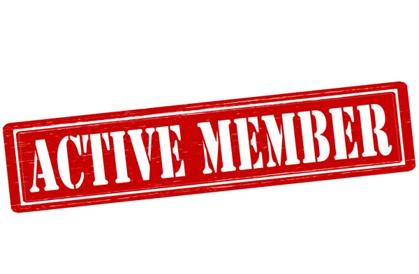 Active member — Stock Vector