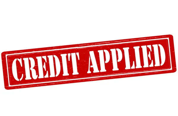 Credit applied — Stock Vector