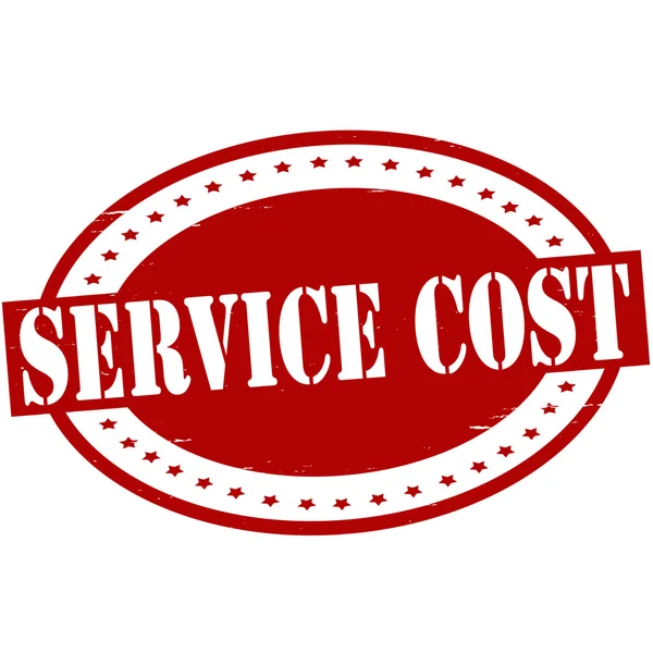 Costo del servizio — Vettoriale Stock