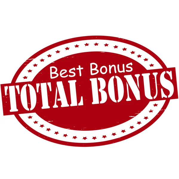 Totaal bonus — Stockvector