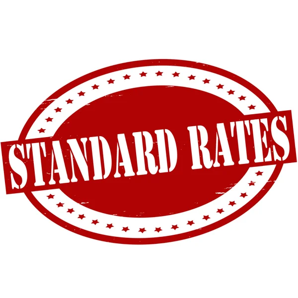 Standard rates — Stock Vector