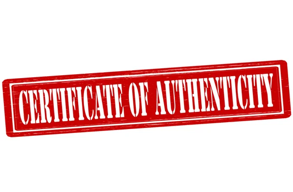 Certificato di autenticità — Vettoriale Stock