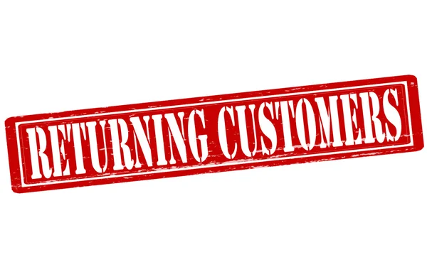 Returning customers — Stock Vector