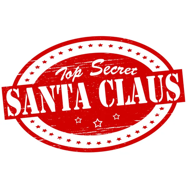 Top secret Santa Claus — Stockvector