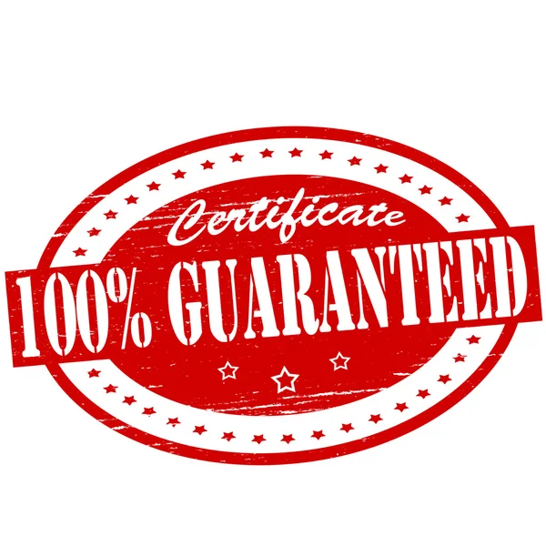 Certificate guarantee — Stock Vector