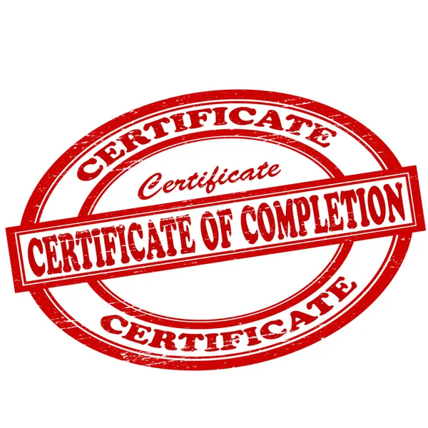 Certificado de finalización — Vector de stock