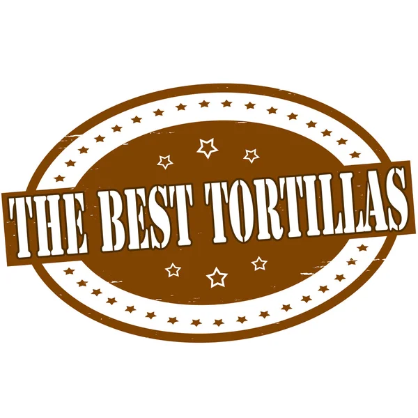 Die besten Tortillas — Stockvektor