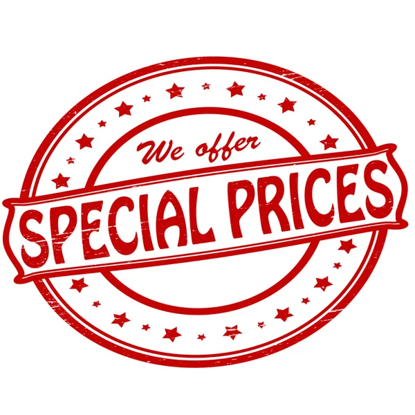 Prezzi speciali — Vettoriale Stock