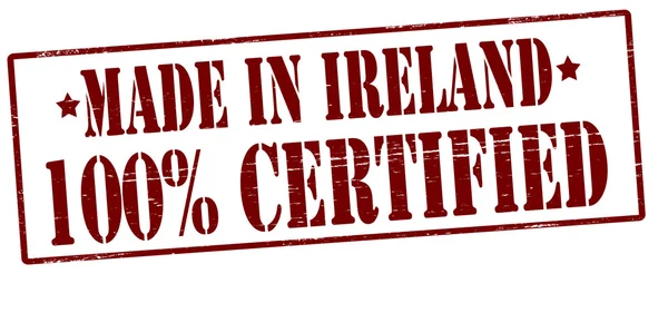 Made in Ireland one hundred percent certified — Stock Vector