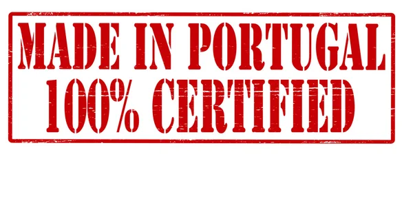 Made in Portugal one hundred percent certified — Stock Vector