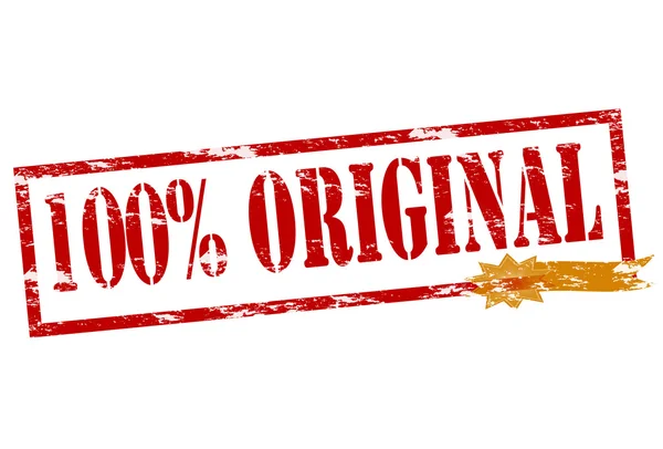 One hundred percent original — Stock Vector