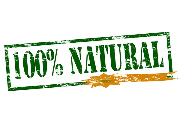 100% naturale — Vettoriale Stock