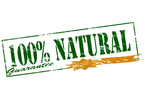 One hundred percent natural — Stock Vector