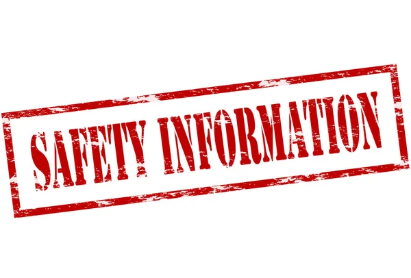 Safety information — Stock Vector