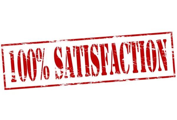Cent pour cent de satisfaction — Image vectorielle