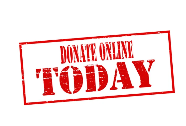 Donate online today — Stock Vector