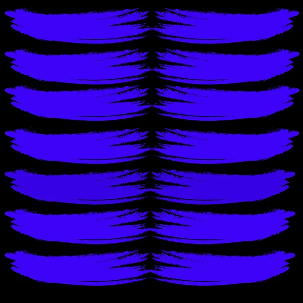 黒の背景に抽象ベクトルブラシストローク — ストックベクタ